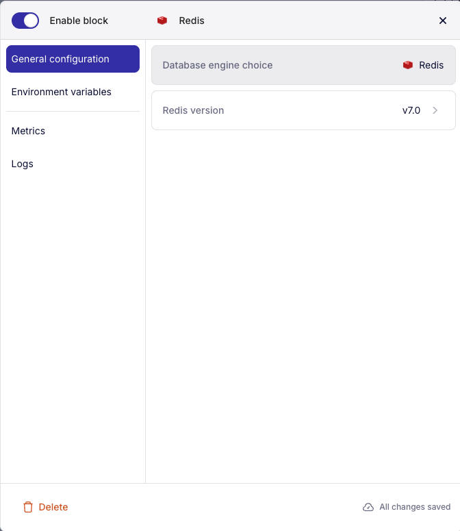 Configuration de base Redis