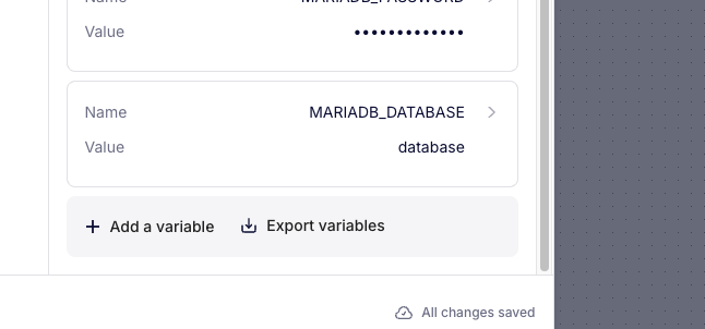 Adding custom variables